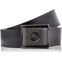 SEAC 0990006 Cinturón de Goma con Hebilla- Hombre- Negro- M-L